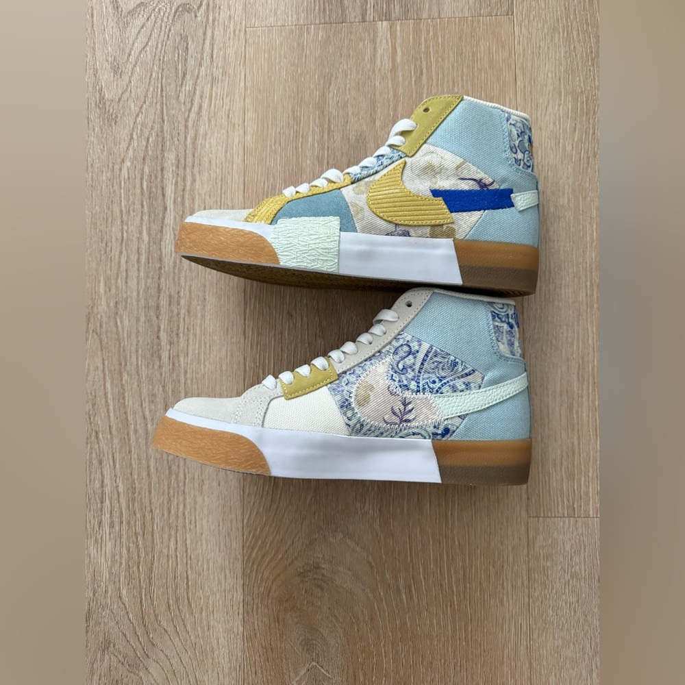 NEW Nike Zoom‎ Blazer Mid Premium SB 'Paisley Pack - Boarder Blue' Size 5M 6.5W - Picture 3 of 7